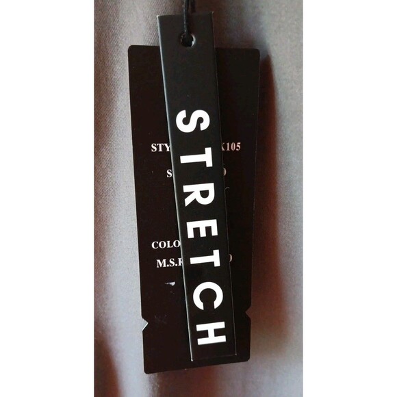 Mens Slim Fit Stretch Vertical Sport Pants 38/30 - Picture 7 of 8